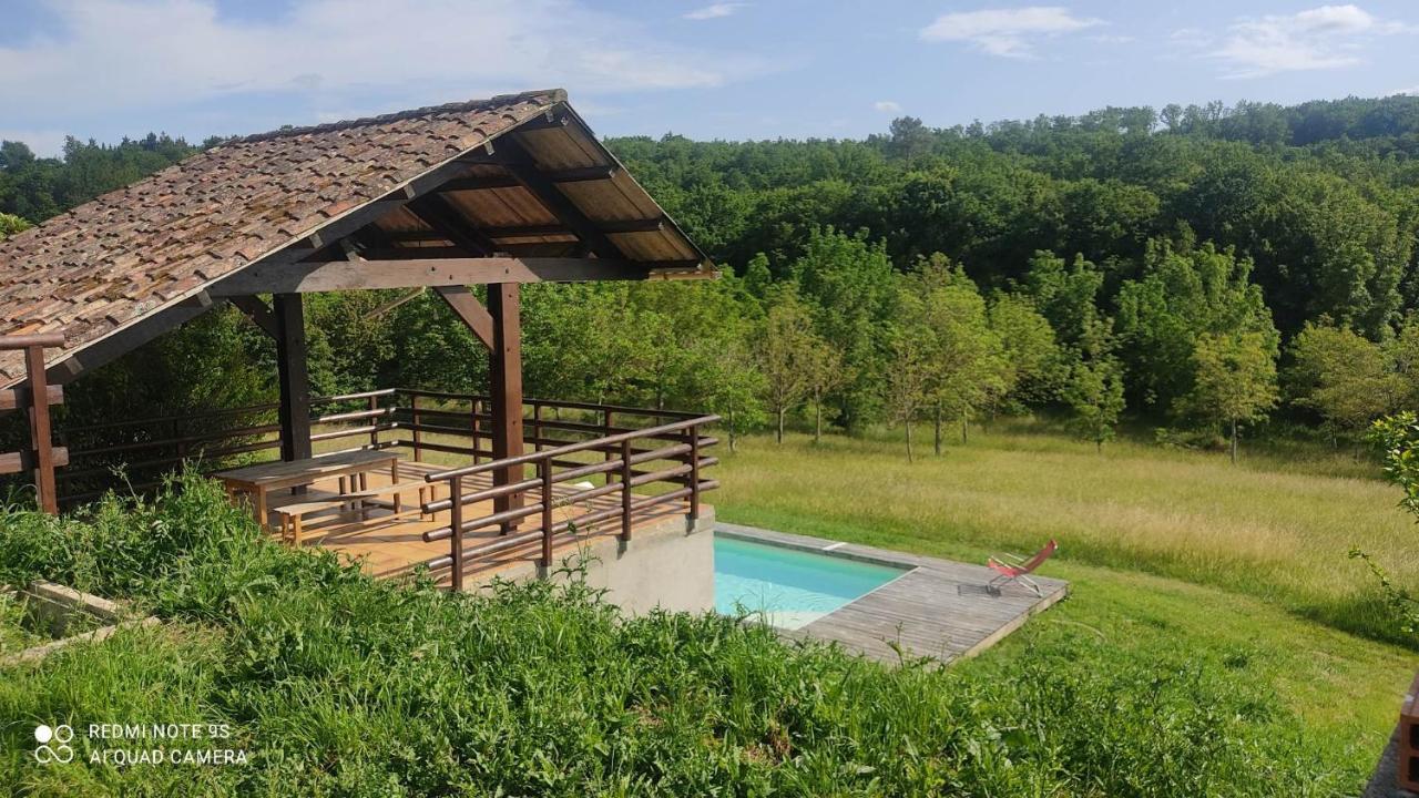 Ferme Du Bois Du Pouget Villa La Salvetat-Belmontet ภายนอก รูปภาพ
